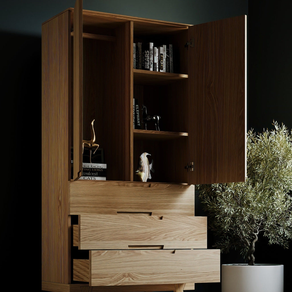 ASPECT - Wooden Wardrobe for Bedroom - Minimalist Design | Milola