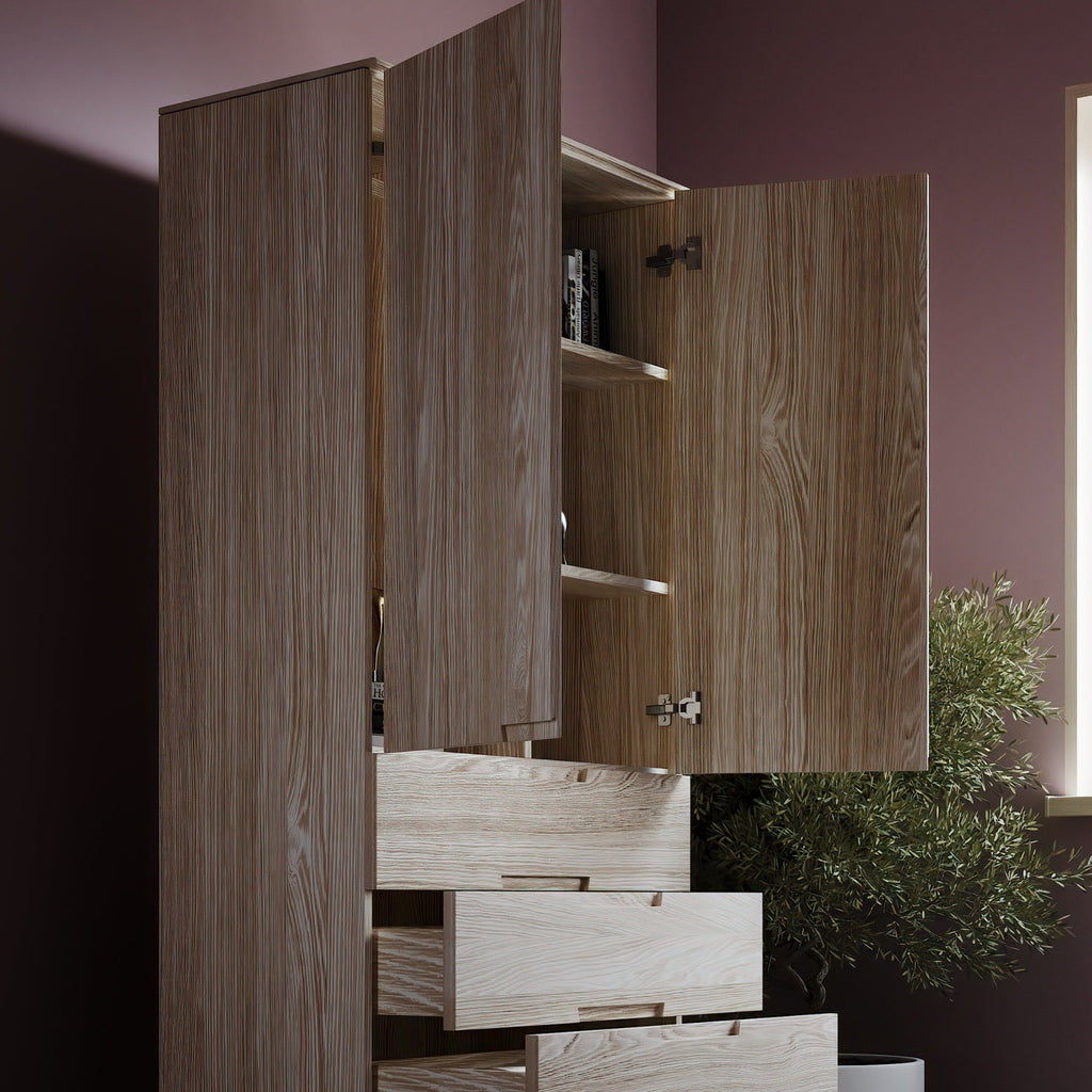 ASPECT - Wooden Wardrobe for Bedroom - Minimalist Design | Milola