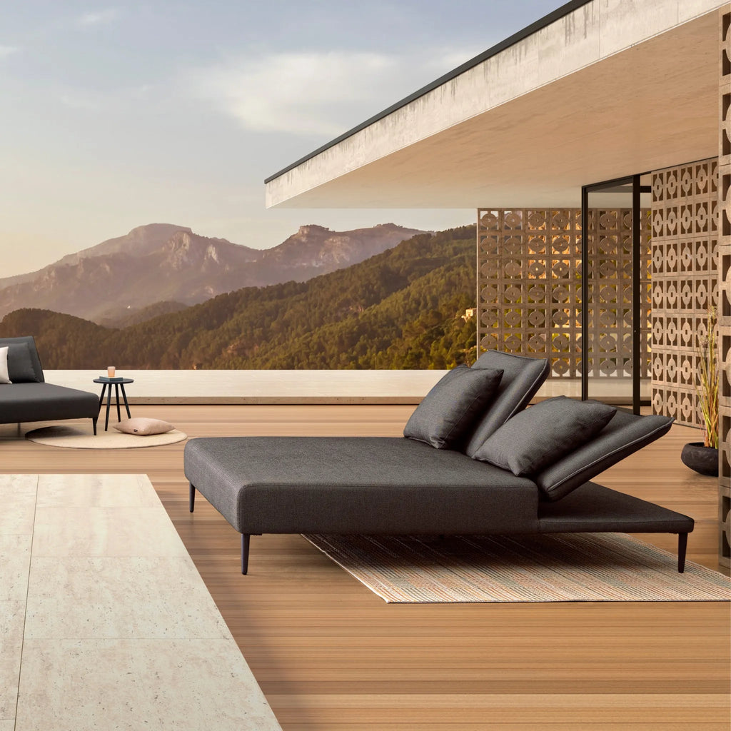 VIPER Double Sunbed in Antracite - Bizzotto | Milola