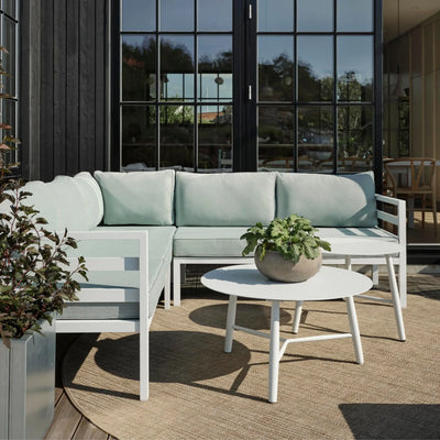 WELDON Outdoor-Ecksofa und Couchtisch