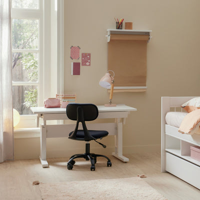 Writing Desk - Height and Slant Adjustable Desk with Drawer for Kids Bedroom -  in White - Lifetime Kidsroosms | Milola