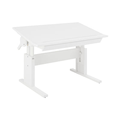 Writing Desk - Height and Slant Adjustable Desk with Drawer for Kids Bedroom -  in White - Lifetime Kidsroosms | Milola