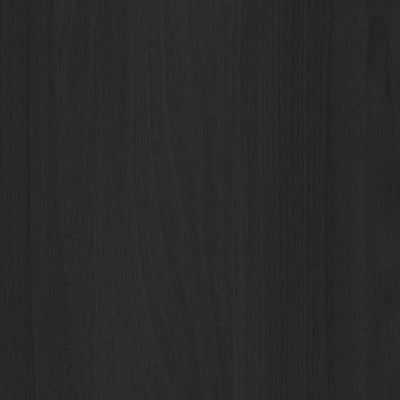 VELVET - Ribbed Wooden Nightstand in Black Matt Lacquered Oak - Kristensen Kristensen | Milola