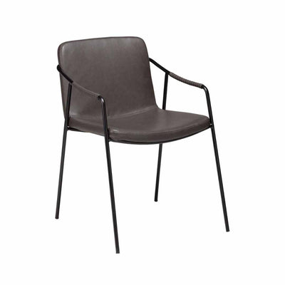 BOTO Armchair in Vintage Grey Leather -Danform | Milola