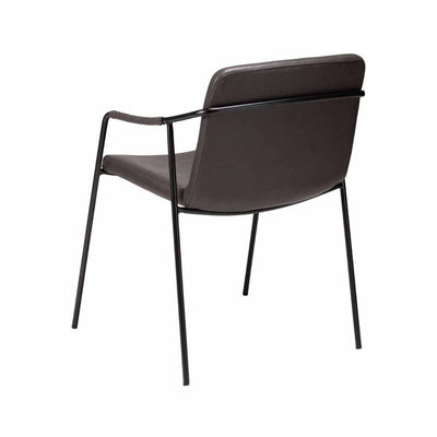 BOTO Armchair -Leather&Metal-Dining Furniture-Danform | Milola