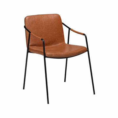 BOTO Armchair in Vintage Light Brown Leather -Danform | Milola