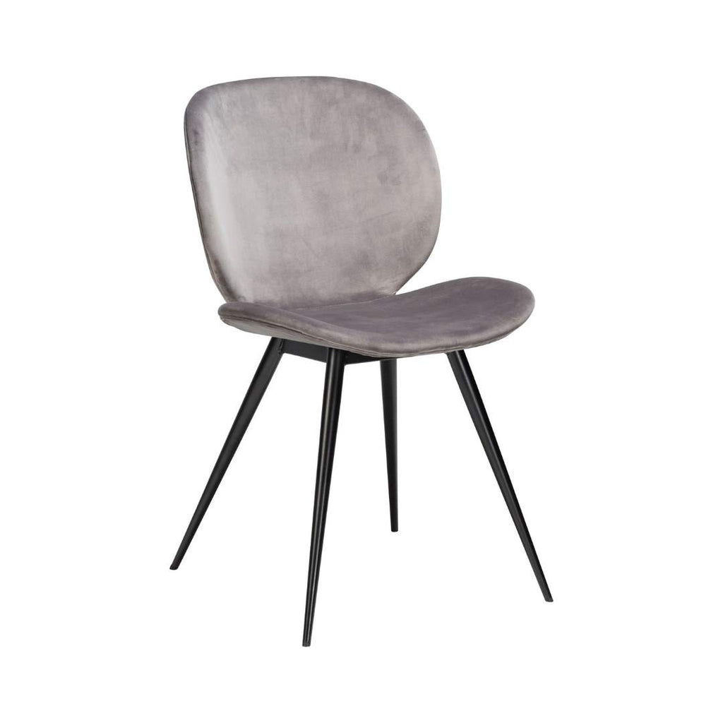 CLOUD Dining Chairs - Velvet, Black Metal Legs- Dining Furniture- Danform | Milola