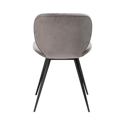 CLOUD Dining Chairs - Velvet, Black Metal Legs- Dining Furniture- Danform | Milola