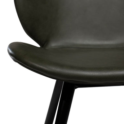 CLOUD Dining Chair - Art. Leather, Black Metal Legs-Dining Furniture- Danform | Milola