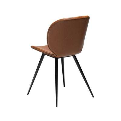 CLOUD Dining Chair - Art. Leather, Black Metal Legs-Dining Furniture- Danform | Milola