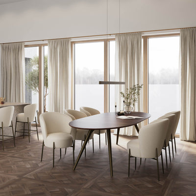 ECLIPSE Extendable Oval Dining Table - Scandinavian Design - Danform | Milola