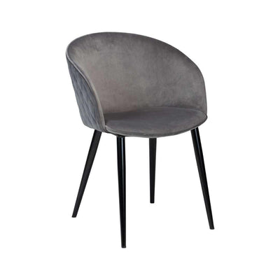DUAL - Dining Chair in Grey Velvet - Danform | Milola