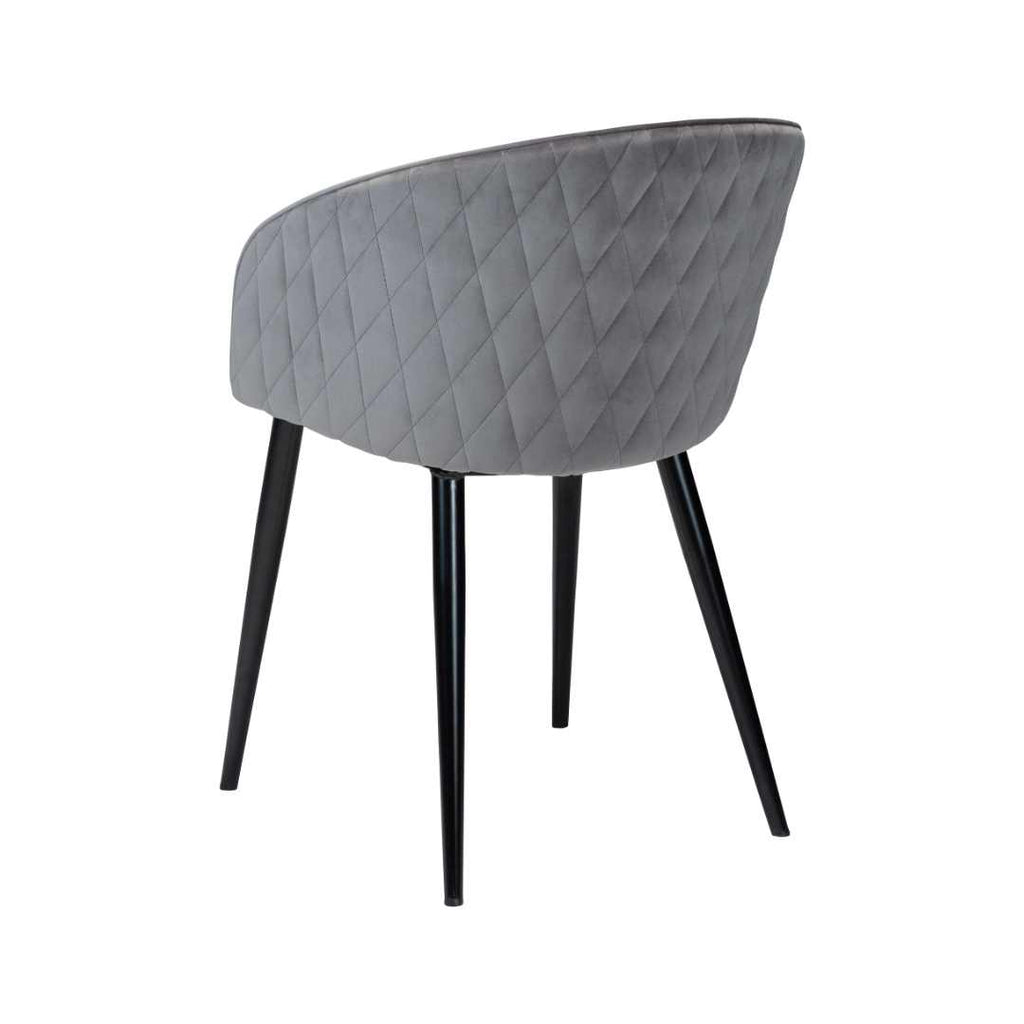DUAL - Dining Chair in Grey Velvet - Danform | Milola