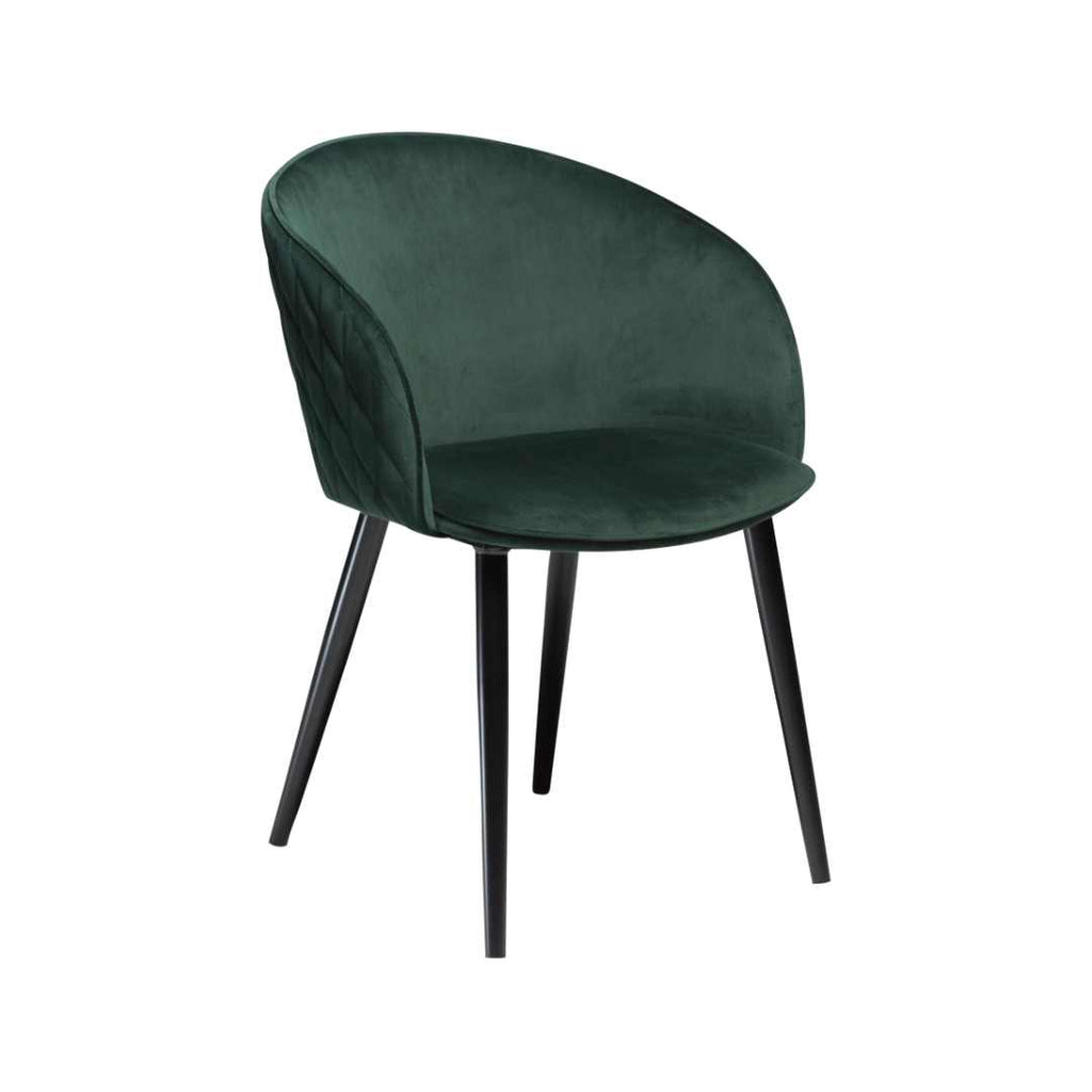DUAL - Dining Chair in Green Velvet - Danform | Milola