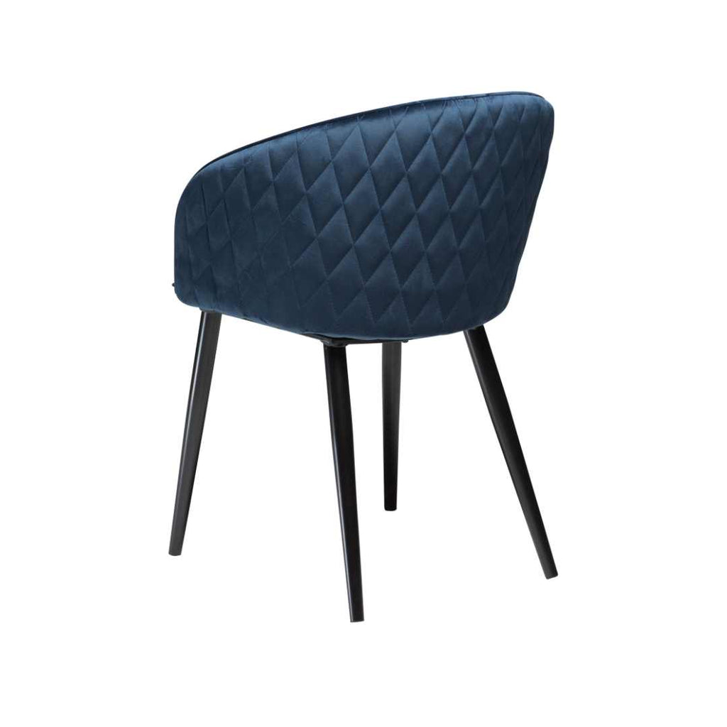 DUAL - Dining Chair in Blue Velvet - Danform | Milola