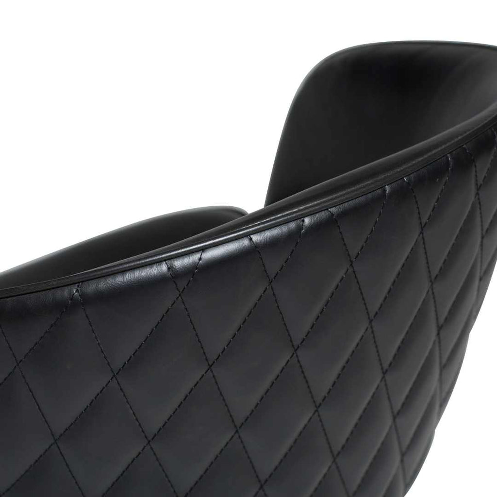 DUAL - Dining Chair in Black Leather - Danform | Milola