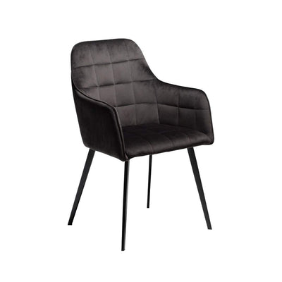 EMBRACE - Armchair - Dining Chair - Black Velvet - Danform | Milola