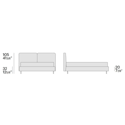 Feel Single Storage Bed - Upholstered Storage Bed in Cream Beige - Bolzan | Milola