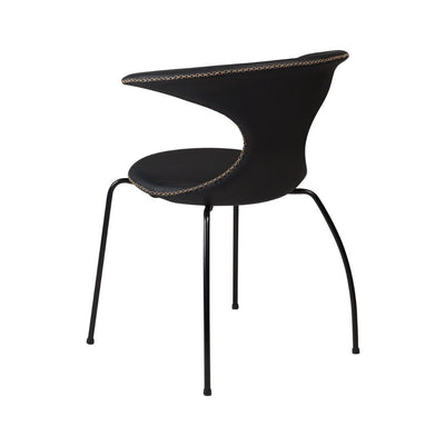 FLAIR-Dining Chair-Leather-Chrome-Danform | Milola