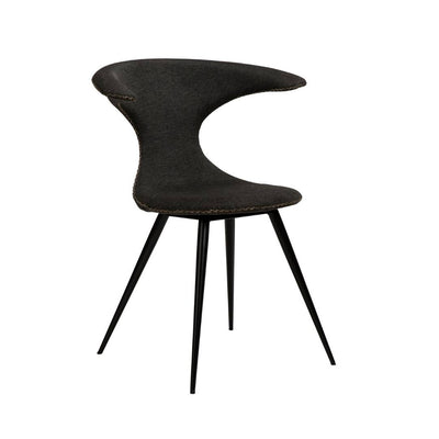 FLAIR - Dining Chair in Crow Black Fabric - Modern Design - Danform | Milola
