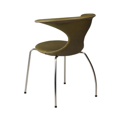 FLAIR-Dining Chair-Moss Green-Leather-Danform | Milola