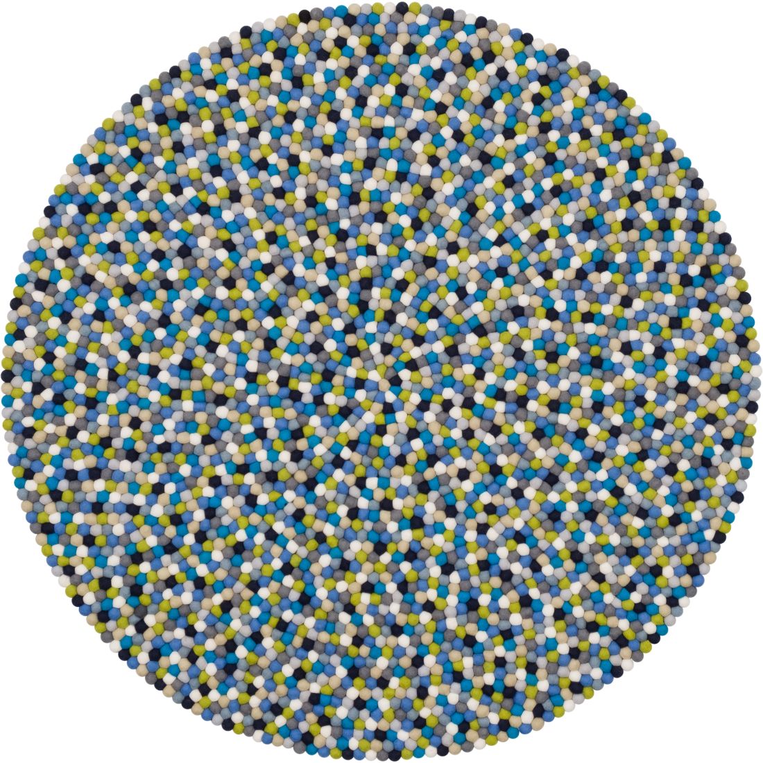 Fritz Felt Ball Round Rugs
