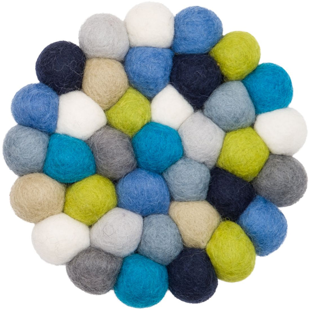 FRITZ Felt Ball Round Rugs - myfelt | Milola