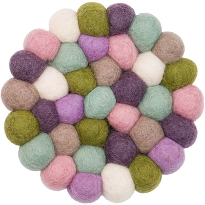 GRETA Felt Ball Round Rugs - myfelt | Milola