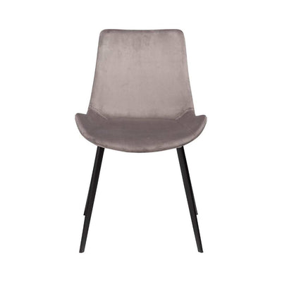 HYPE Dining Chair in Grey Aluminium Velvet - Danform | Milola