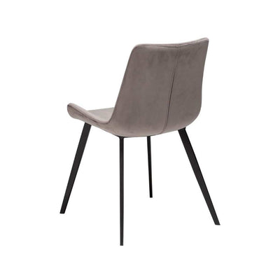 HYPE Dining Chair in Grey Aluminium Velvet - Danform | Milola