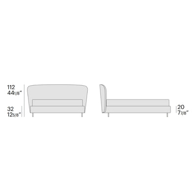 Karol Storage Bed - Luxurious Bed - Diagram - Bolzan | Milola