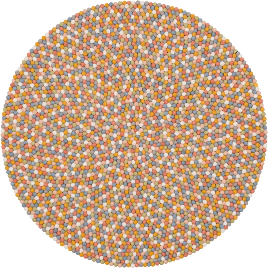 Liese Felt Ball Round Rugs