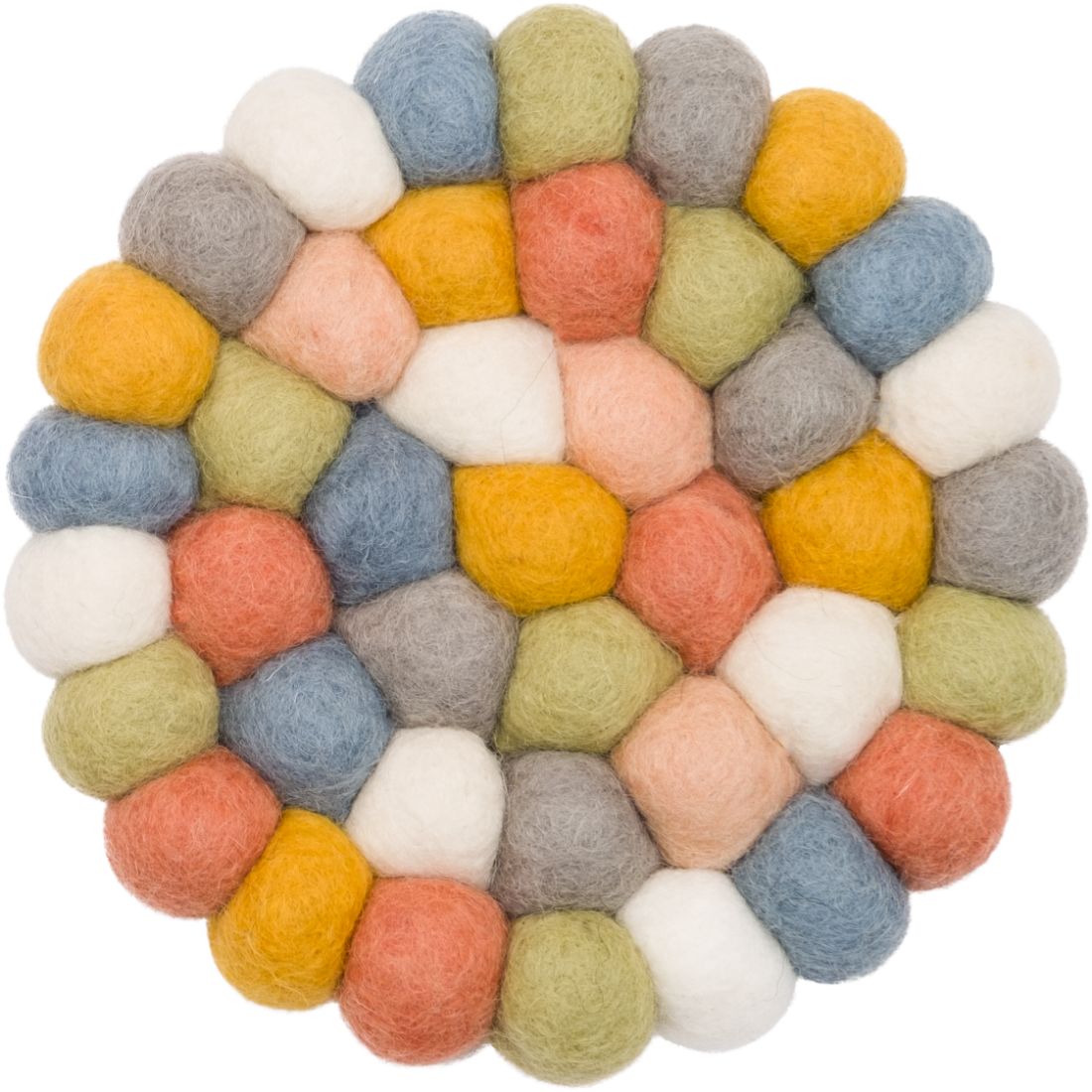 Liese Felt Ball Round Rugs