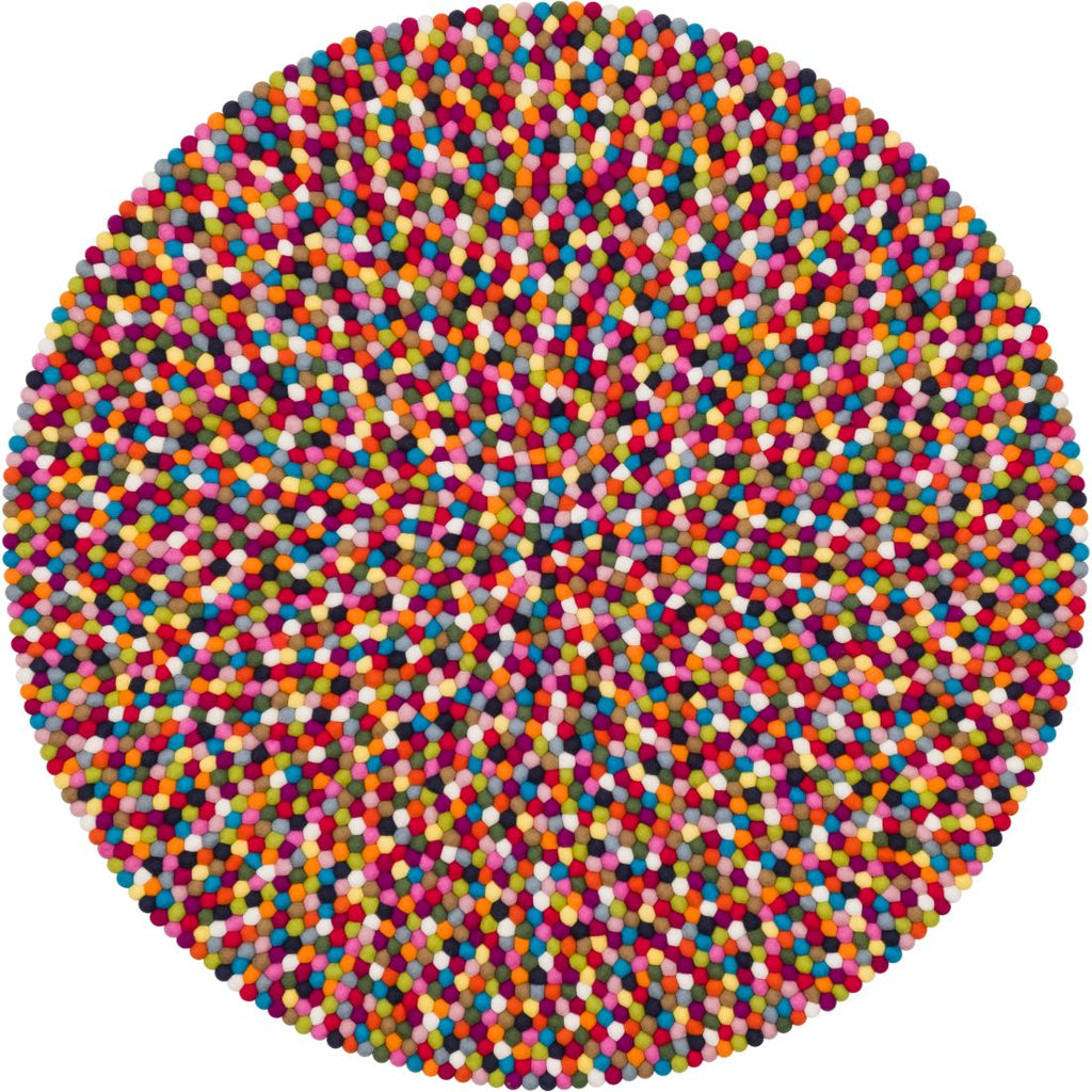 LOTTE Felt Ball Round Rugs - Myfelt | Milola