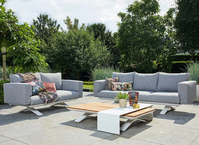 STOCKHOLM - Outdoor Sofa Set in Light Anthracite - Suns | Milola