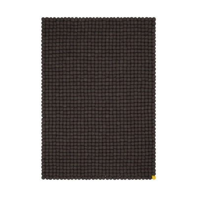 ANTHRACITE BIG ONE Felt Ball Rectangular Rugs - Myfelt | Milola