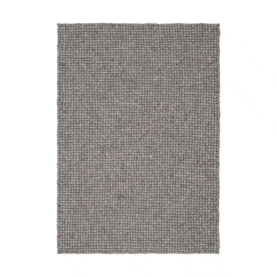CARL Felt Ball Rectangle Rug in Grey - MyFelt | Milola