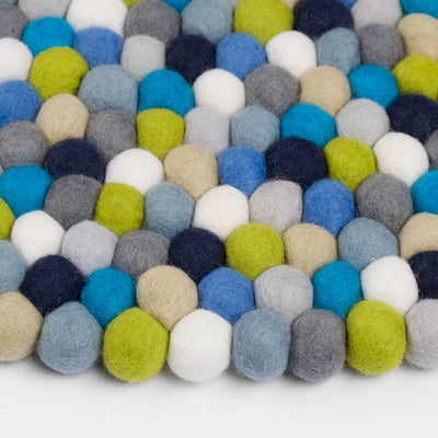 FRITZ Felt Ball Round Rugs - myfelt | Milola