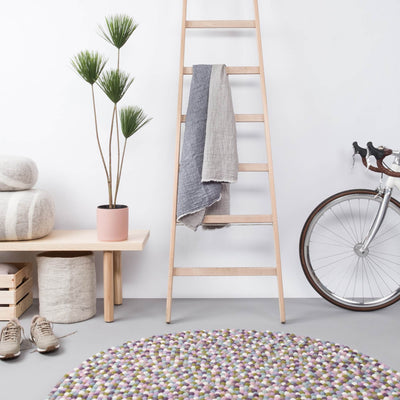 GRETA Felt Ball Round Rugs - myfelt | Milola