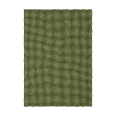 KASPAR Felt Ball Rectangle Rug in Green - MyFelt | Milola