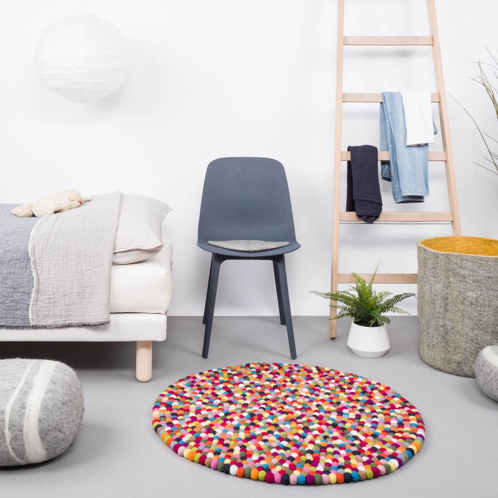 LOTTE Felt Ball Round Rugs - Myfelt | Milola