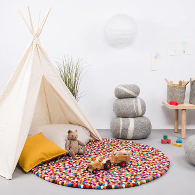 LOTTE Felt Ball Round Rugs - Myfelt | Milola