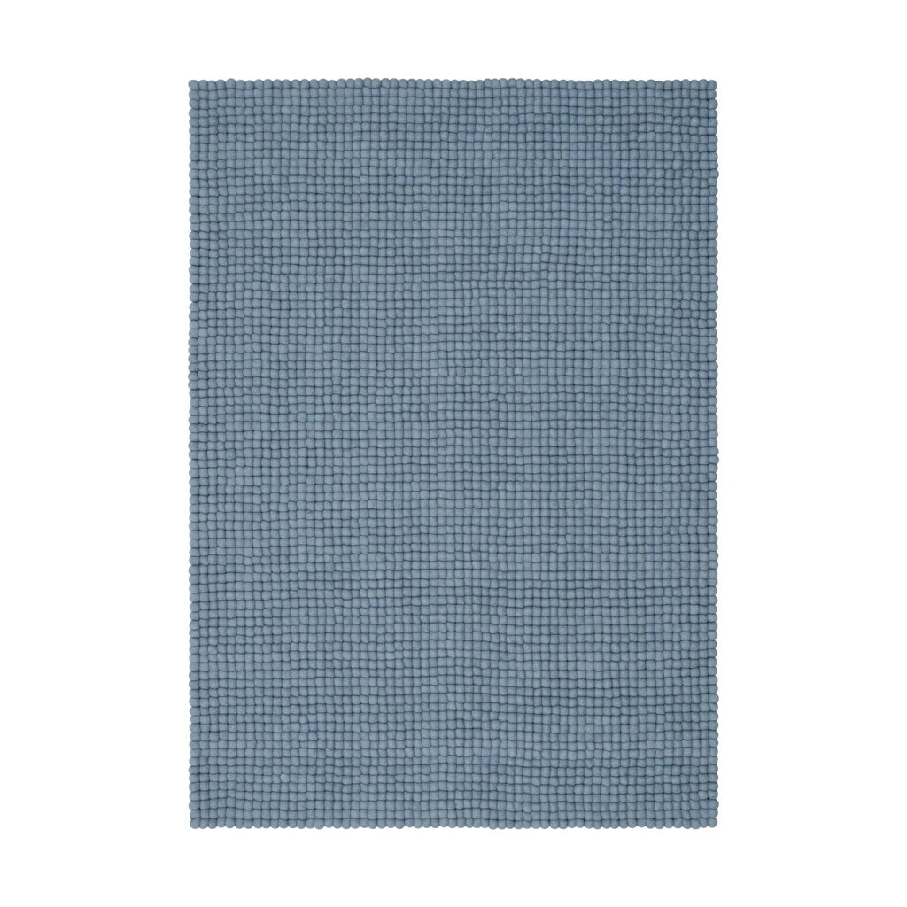 MIA Felt Ball Rectangle Rug in Blue - MyFelt | Milola