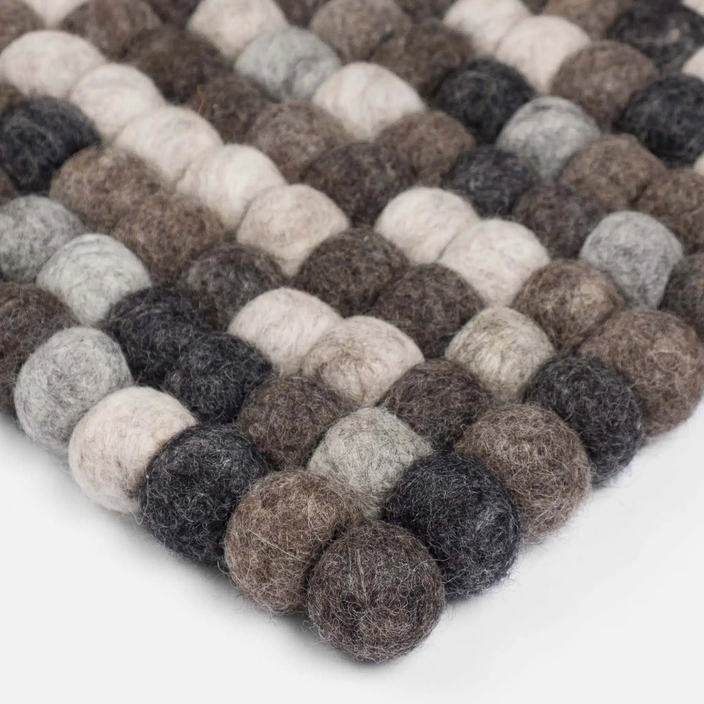 NELA Felt Ball Rectangular Rugs