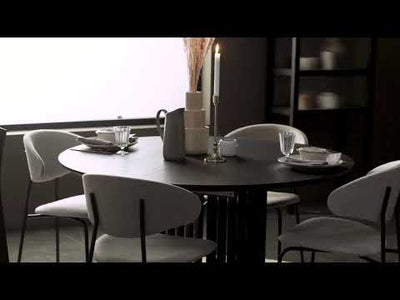 AKUSTIK Wood Extendable Round Dining Table - Scandi Furniture -  Kristensen Kristensen | Milola