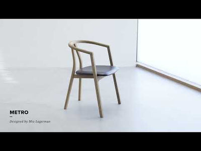 Chaise de salle à manger en bois METRO