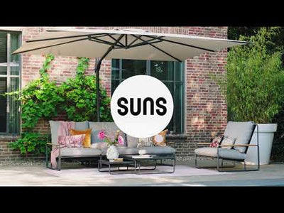 MERANO - Outdoor 3-Seater Sofa Set  in Light Anthracite - Suns | Milola
