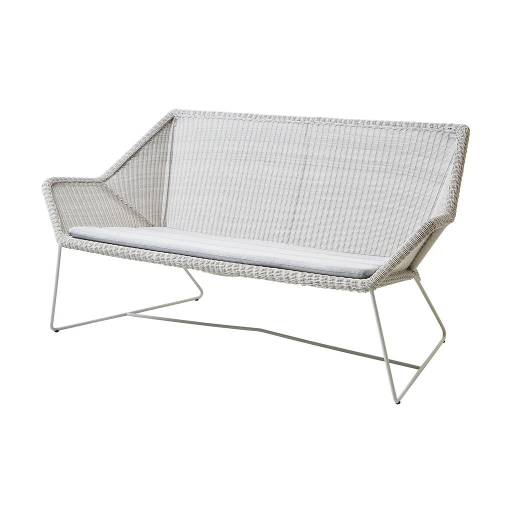 BREEZE - High Quality - Outdoor 2 Seater Sofa in White Grey - Cane-Line | Milola