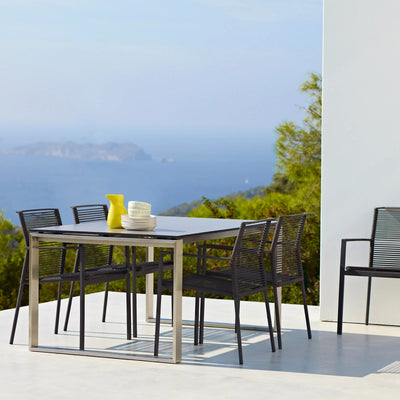 EDGE - Extendable Outdoor - Dining Table - Ceramic&Steel - Cane-Line | Milola
