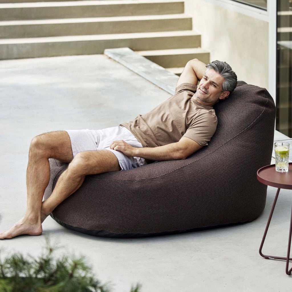 COZY - Outdoor Bean Bag Chair in Dark Bordeaux Fabric - Cane-Line | Milola